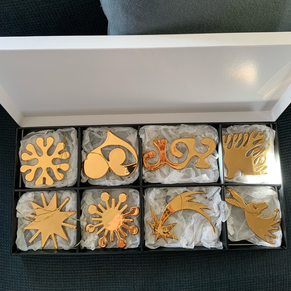 Ornaments 14Kgold-plated by Lucia Eames for Crate&Barrel BNWB PRICE IS FIRM FIRM